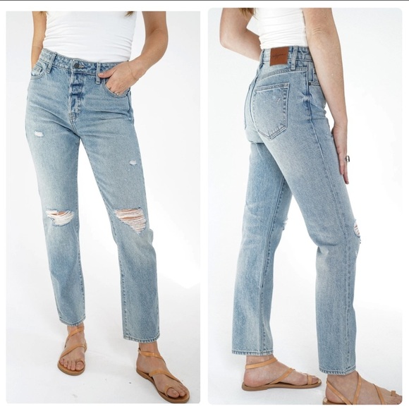 NWT‎ Carly Jean Distressed Topanga Boyfriend Jeans Size 2X - Picture 4 of 13
